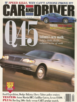 CAR & DRIVER 1996 SEPT - VIPER GTS, DB7 VOLANTE, HYBRID